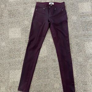 Paige luxe coated size 24 skinny jeans